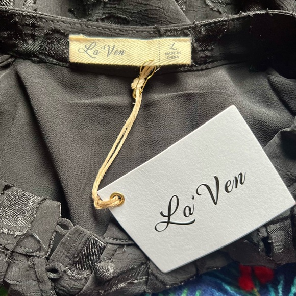 NWT Long Sleeve Black Top from Anthropologie - Picture 4 of 6